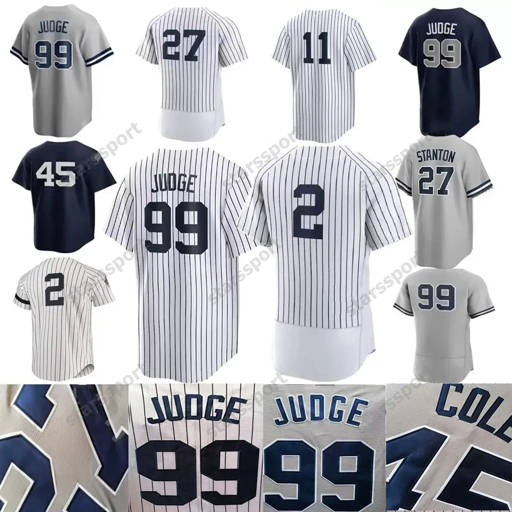 2023 Custom Aaron Juge Jersey 11 Anthony Volpe Anthony Rizzo Nestor Cortes Jr. Giancarlo Stanton Aaron Hicks Joey Gallo DJ LeMahieu