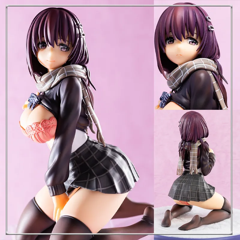 Anime Manga 16CM Alphamax Skytube Premium JK Muichaimashita 1/6 Anime Sexy Girl Pvc Figura de acción Adultos Colección Modelo Juguete 18+ regalos de muñecas