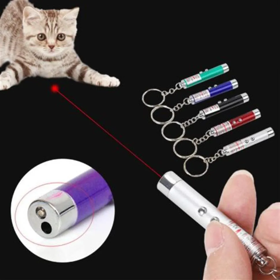1 PZ Divertente Pet LED Laser Pet Cat Toy 5MW Red Dot Laser Light Toy Mirino Laser 650Nm Penna puntatore Interactive308J