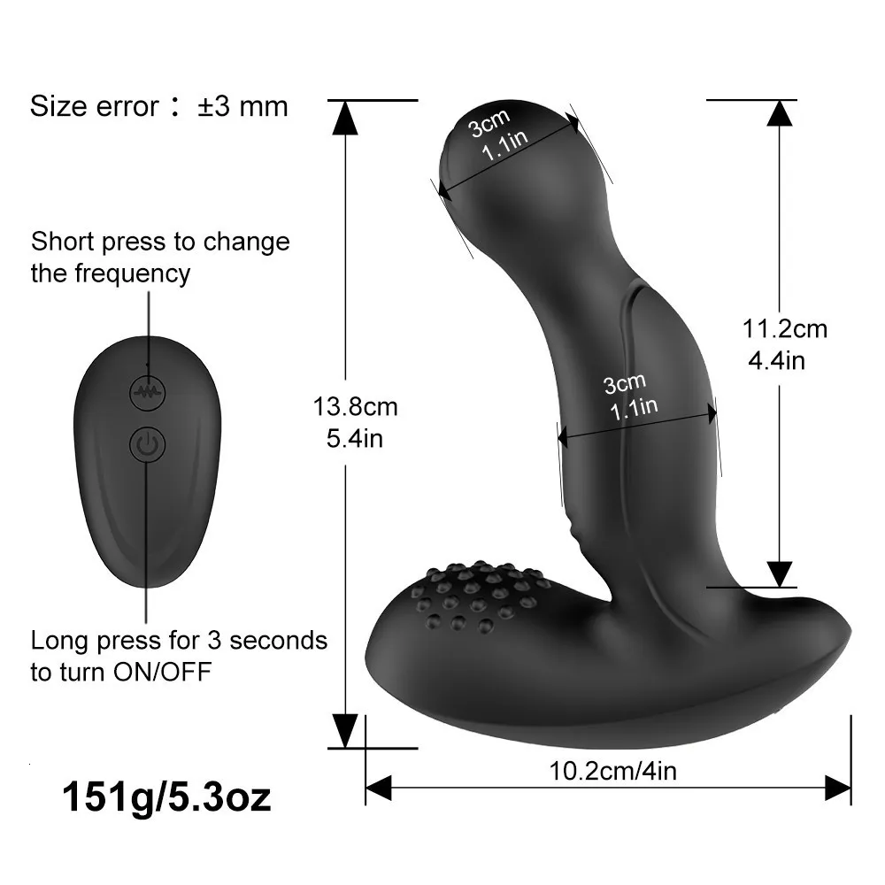 Vibrators Anal Plug Vibrator Ticking Prostate... From Gou06, $21.56