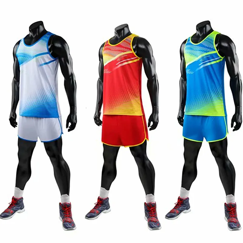 Chándales de los hombres Hombres Mujeres VestShorts Conjuntos de moda para correr Pista y campo Ropa deportiva Sprint Traje de correr Ropa de maratón 230720