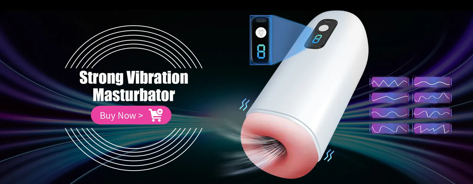 Masturbators Home>Product Center>Fully automatic male masturbator>Strong vibration digital oral sex hine 23072_voghion.com