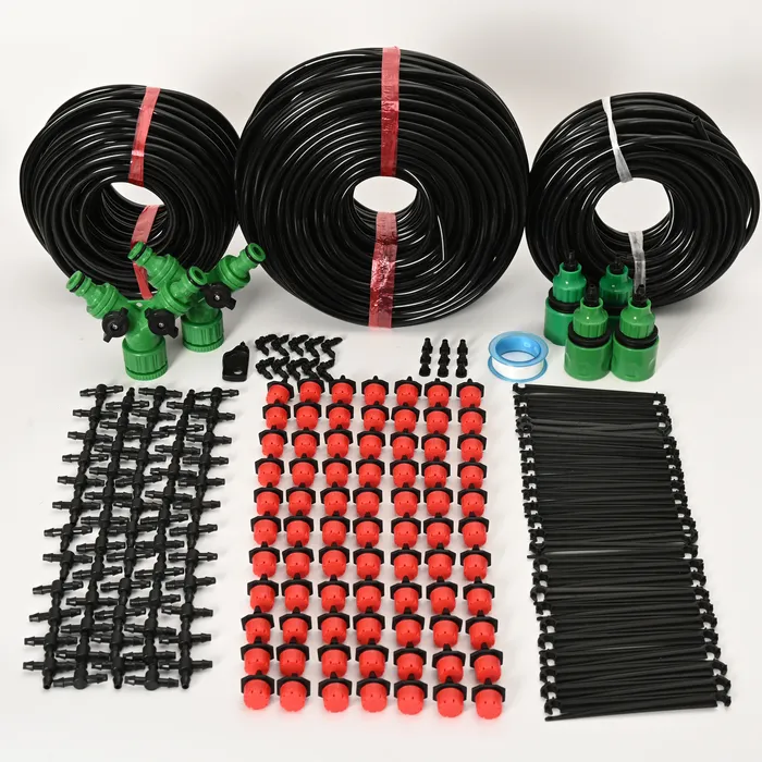 Sprühgeräte 5M60M Tropfbewässerungssystem Pflanzenbewässerungsset Kits Einstellbare Tropfer für Mikrogarten 230721