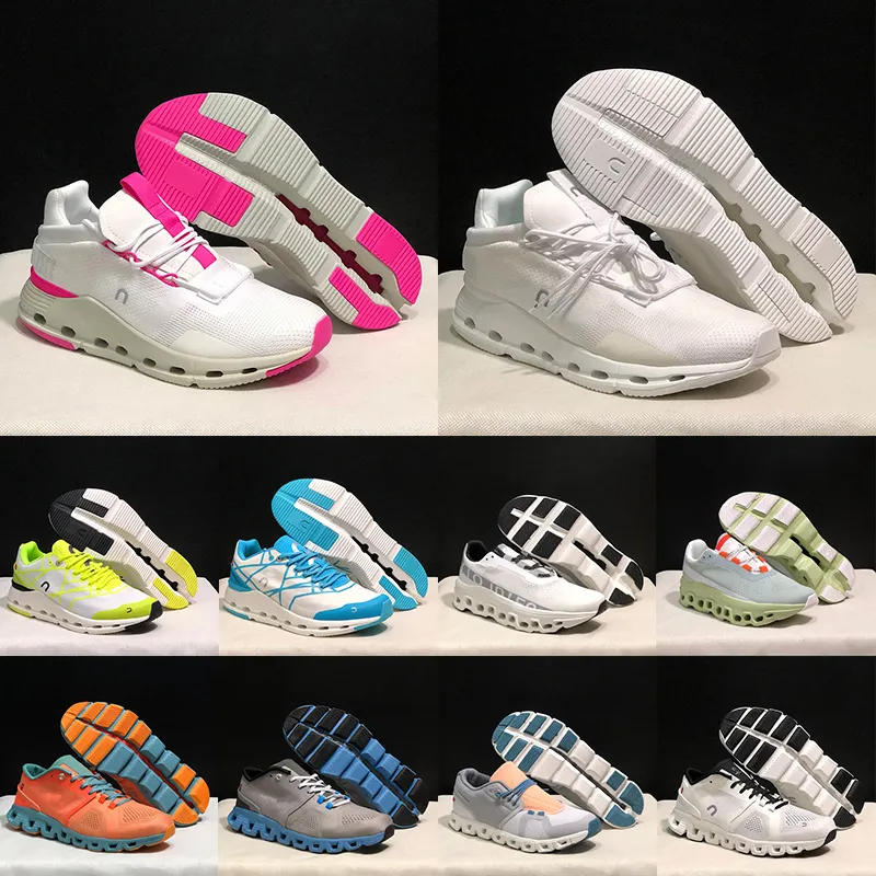 On Cloud X Running Shoes أحذية الرجال والنساء Clouds Nova Triple Black White Cloudnova Form Eclipse Rose Turmeric Frost Vista Oncloud Trainers Sneakers