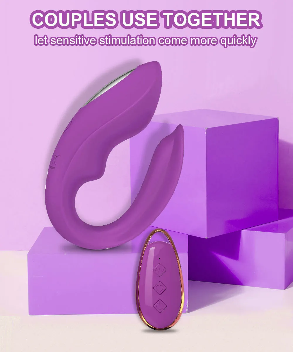 Vibrador sem fios com comando para ponto g e clítoris_voghion.com