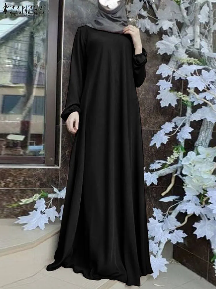 Ethnische Kleidung Tukey Abaya Muslim Mode Langes Kleid Islamische Kleidung ZANZEA Frauen Langarm Maxi Sommerkleid Kaftan Ramadan Robe Hijab Vestido 230721