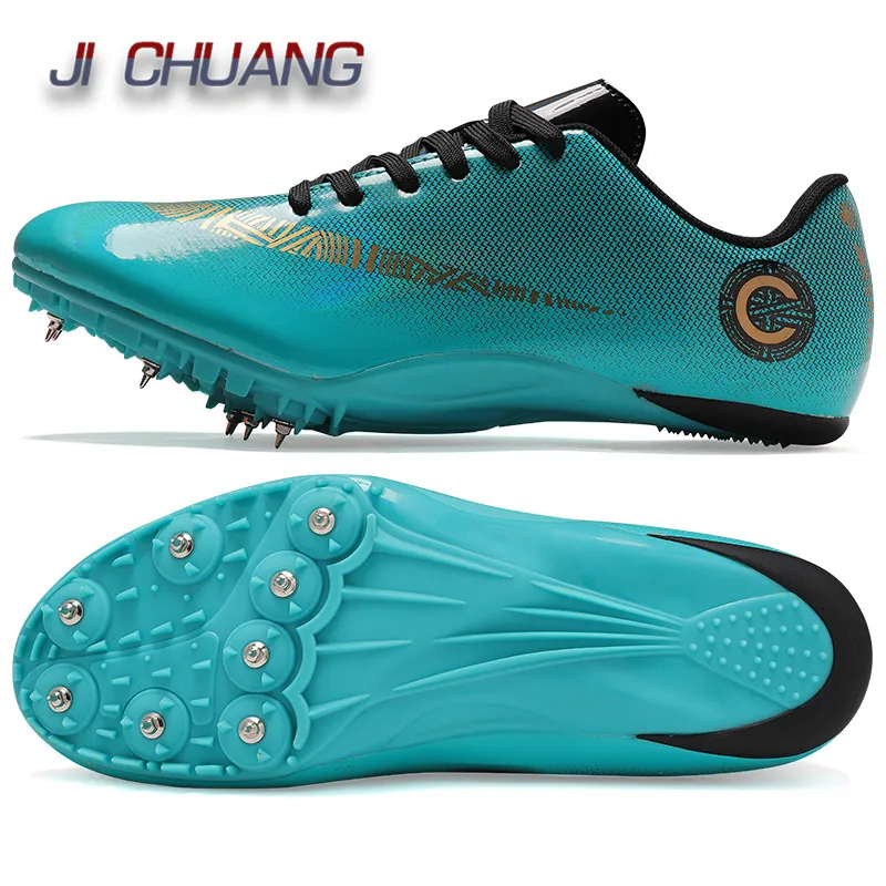 Veiligheidsschoenen Uniseks atletiekschoenen Pu-puntige sportschoenen Hardloopspikes Non-slip puntige atletiekschoenen uitgebreide trainingsschoenen 230720