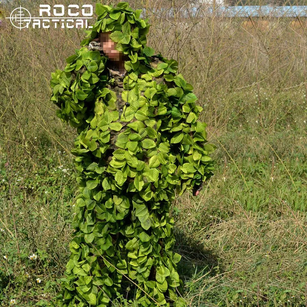 Obuwie Rocotaktyczne kamuflaż ghillie garnitur Lekkie polowanie na kamuflaż ubranie oddychające