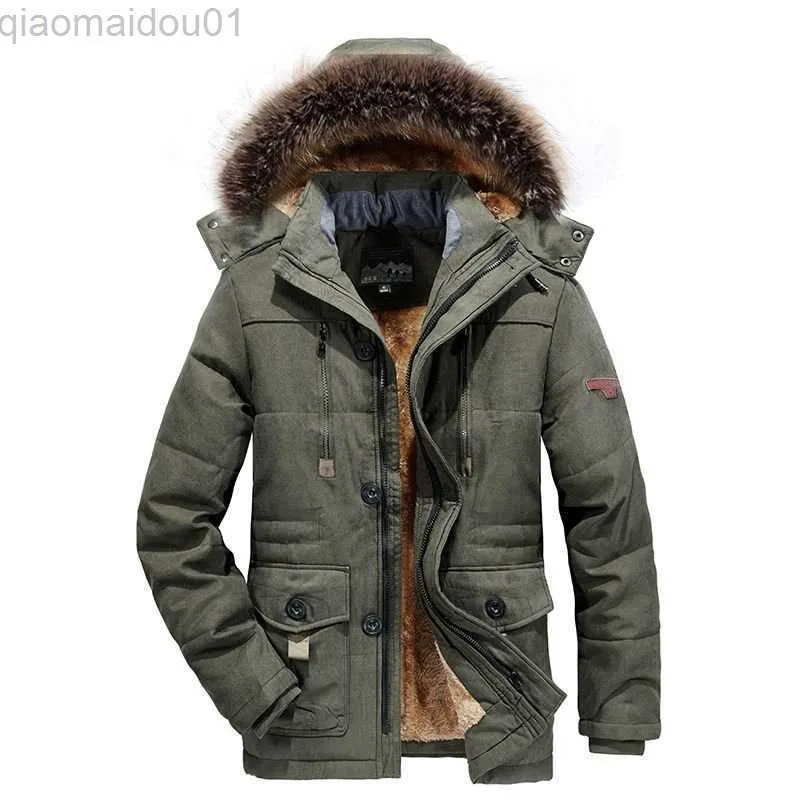 Giacche da uomo Piumini invernali da uomo con cappuccio Parka lunghi casuali caldi Taglia 7XL Cappotti invernali da uomo di buona qualità Giacche multitasche L230721