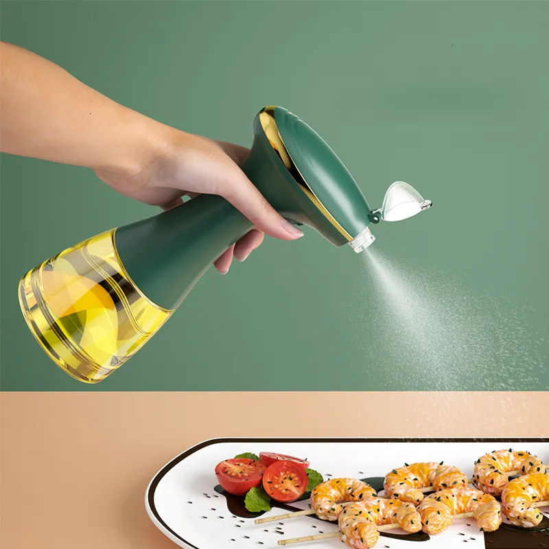 Opslag Flessen Potten Elektrische Olijfolie Spray Fles Dispenser USB Opladen Creatieve Sojasaus Pot Azijn Opslag Fles Voor BBQ Keuken Olie Sproeier 230720