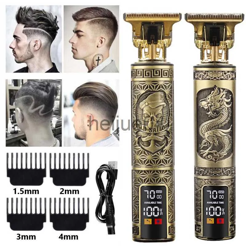 Clippers Trimmers T9 Electric Hair Clipper New Hair Trimmer Professional Shaver Beard Barber Shop Men Hair Cutting hine For Men Haircut Style x0728