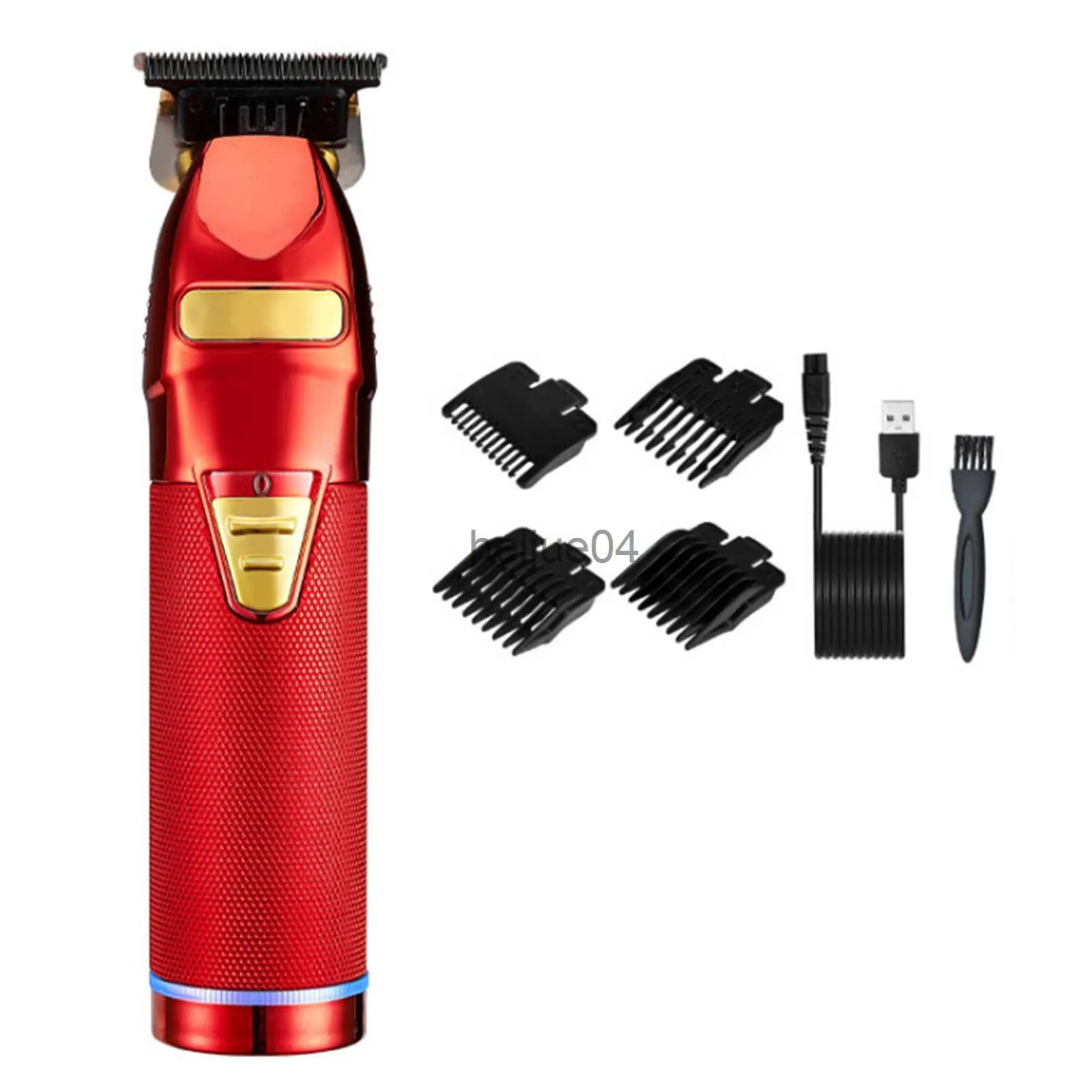 Clippers Trimmer Haarschneider mit Führungskämmen Männer Akku-Haarschneide-Trimmer-Kit Elektrisches Haarschnitt-Kit Bartschneider Friseur-Haar-Styling-Werkzeug x0728