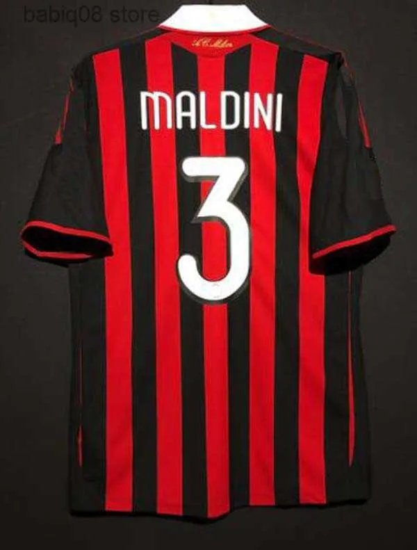 12 Retro shirts home Gullit SOCCER JERSEY Maldini Van Basten football KAKA Inzaghi 2009 PIRLO SHEVCHENKO BAGGIO Ac Milans Ibrahimovic