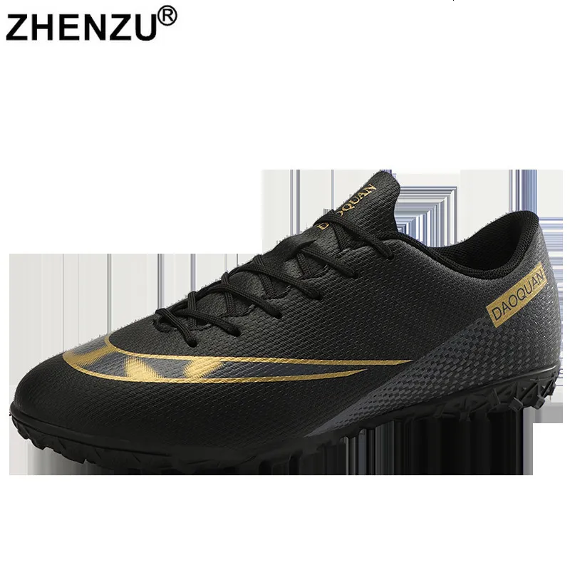 Säkerhetsskor zhenzu storlek 32-47 män fotbollsskor barn fotbollskor pojke flicka agtf ultralight fotboll cleats sneakers 230720