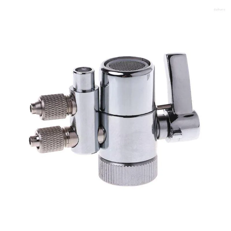Кухонные смесители с двойным дивертером для фильтра для водного фильтра для клапана M22 до 1/4 "хромированного латунина