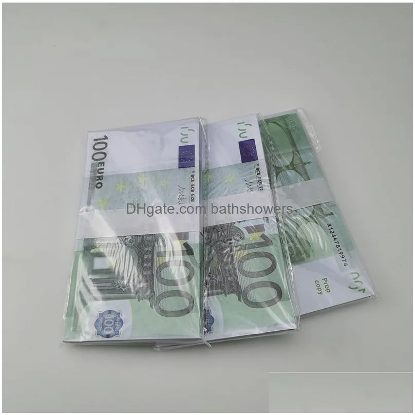 party supplies fake money banknote 10 20 50 100 200 500 euros realistic toy bar props copy currency movie money faux-billets