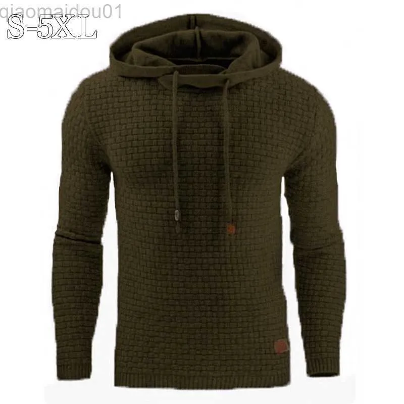 Sweats à capuche pour hommes Sweats à capuche pour hommes Sweat automne décontracté à manches longues solide à capuche hommes sweats à capuche survêtement Streetwear à capuche grande taille 5XL L230721