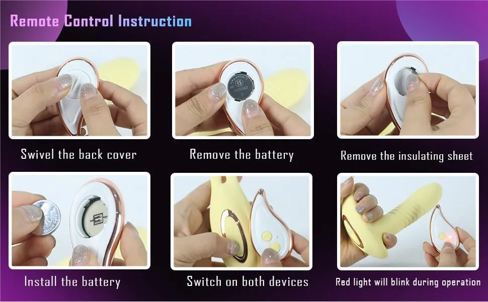 Vibrateur rotatif rétractable pour point g et clitoris_voghion.com