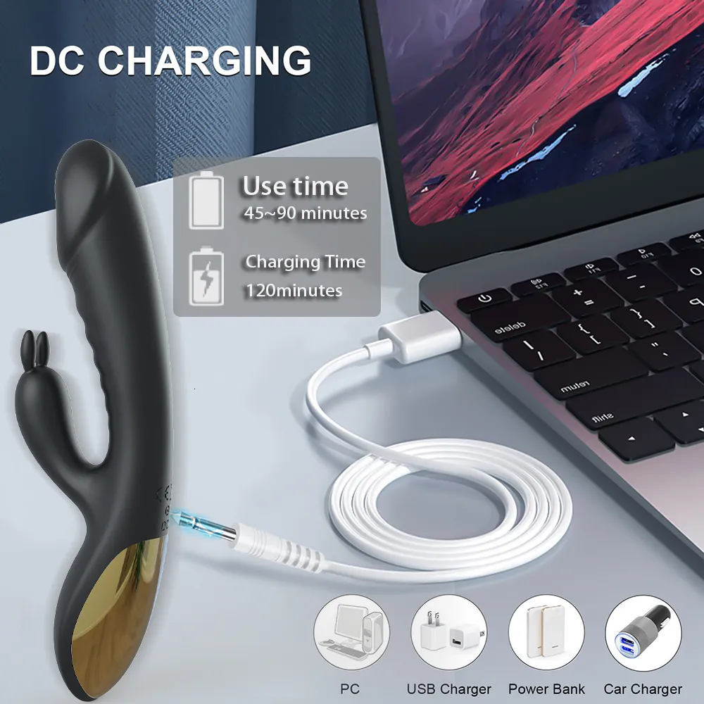 Vibratoren Rabbit-Vibrator für Frauen, leistungsstarker G-Punkt-Klitoris-Stimulator für Frauen, 230720_voghion.com