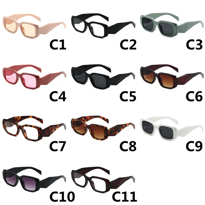 Moda tasarımcı güneş gözlükleri kare gözlük plajı güneş gözlükleri erkek kadın gözlükleri 11 renk yüksek kalite