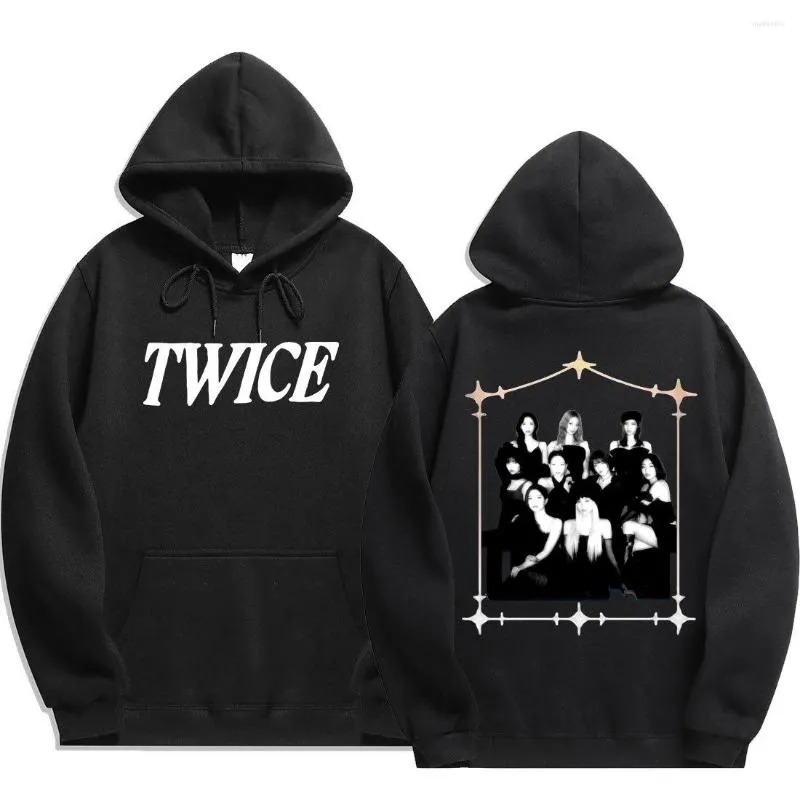 Men's Hoodies Kpop TWICE Women Men Fashion Oversized Sweatshirt Korean Autumn Fleece Pullover Tops Streetwear Y2k Merch Clothes