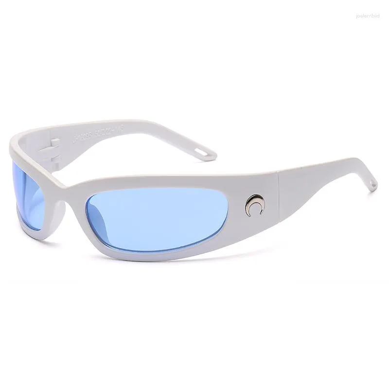 Lunettes de soleil Y2K Moon Brand Designer Femmes ou hommes Goggle Small Size Wrap Sport Sun Sunes