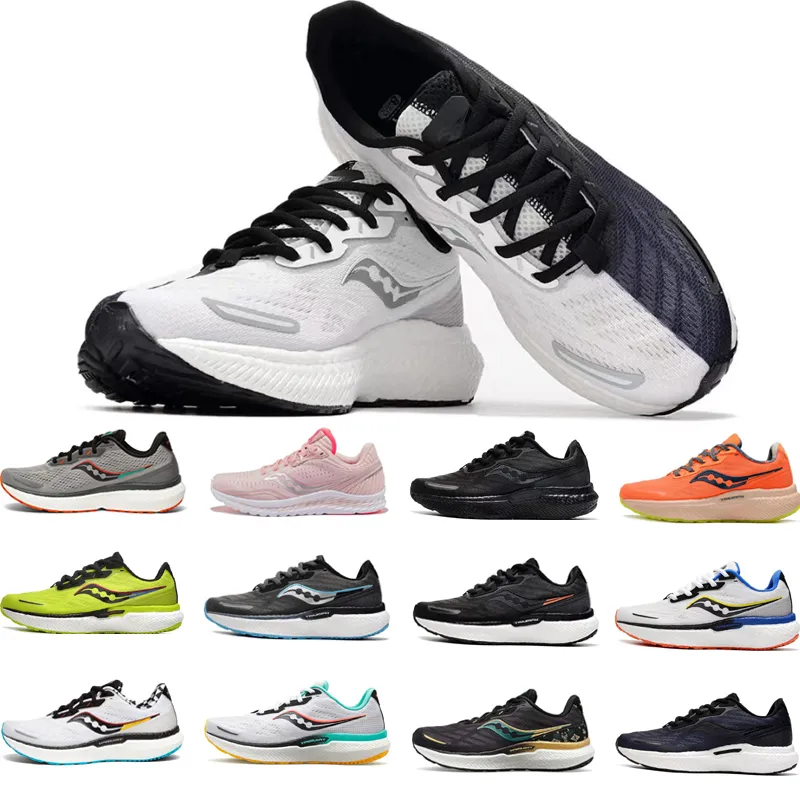 Saucony Triumph 19 chaussures de course larges baskets basses bas hauts classiques hommes sports de plein air femme formateurs 36-45