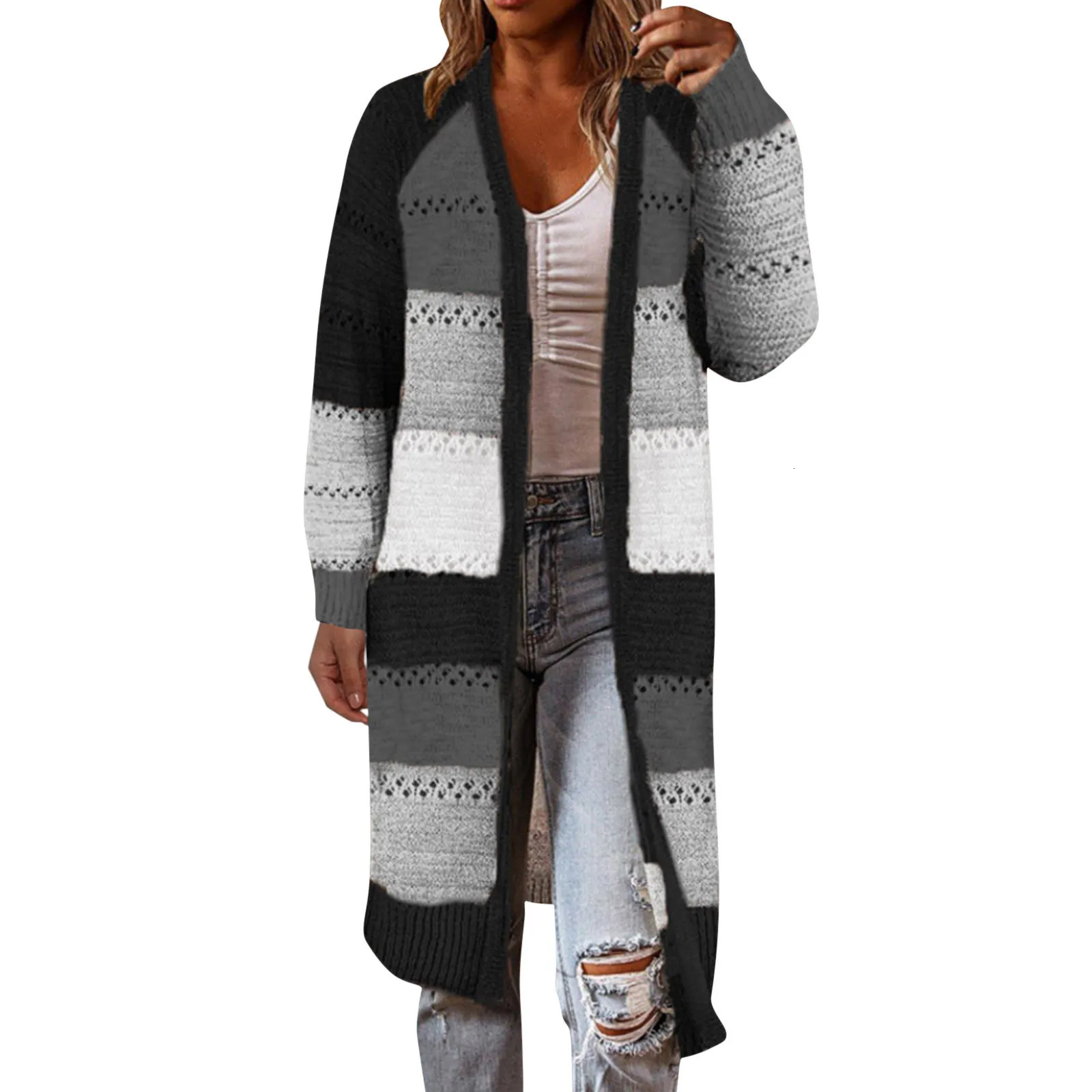 Discount Long Sweater Coat Women's Flash Sales Yousify Women S Cardigan Sweater Long Sleeve Open Front Knit Casual Long Sweater Coat Jacket With Pockets Gray