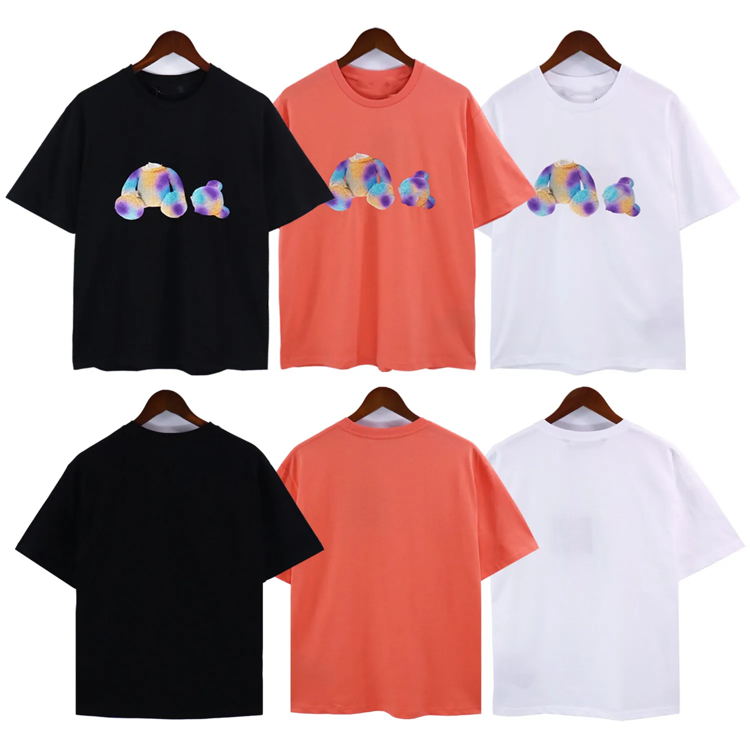 Palm Angel PA Top Goom Love T-Shirt Küçük Ayı Baskı Moda Gezintisi Lüks Giyim Sokak Gömlek Erkek ve Kadın Unisex Çift Pamuk T-Shirt 159 39012