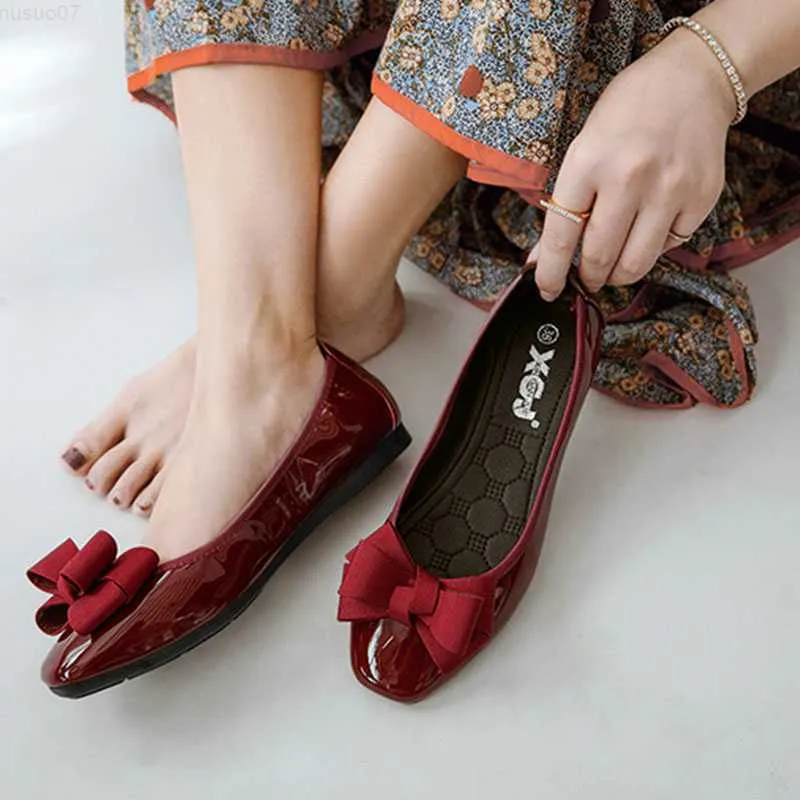 Roll up top flat shoes