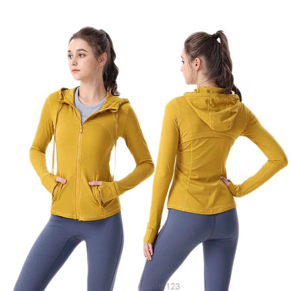 2023 Hot sale lulus Align Women's Yoga Hooded Jacket Define Workout Sports Jacket Fitness Jacket Fast drying Sportswear Top Solid zipper Sweatshirt Sportswear1