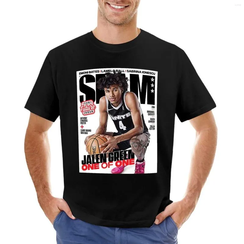 Men's Tank Tops Jalen Green SLAM Mag T-Shirt Sports Fan T-shirts Black T Shirt Cute Clothes Mens Tall Shirts