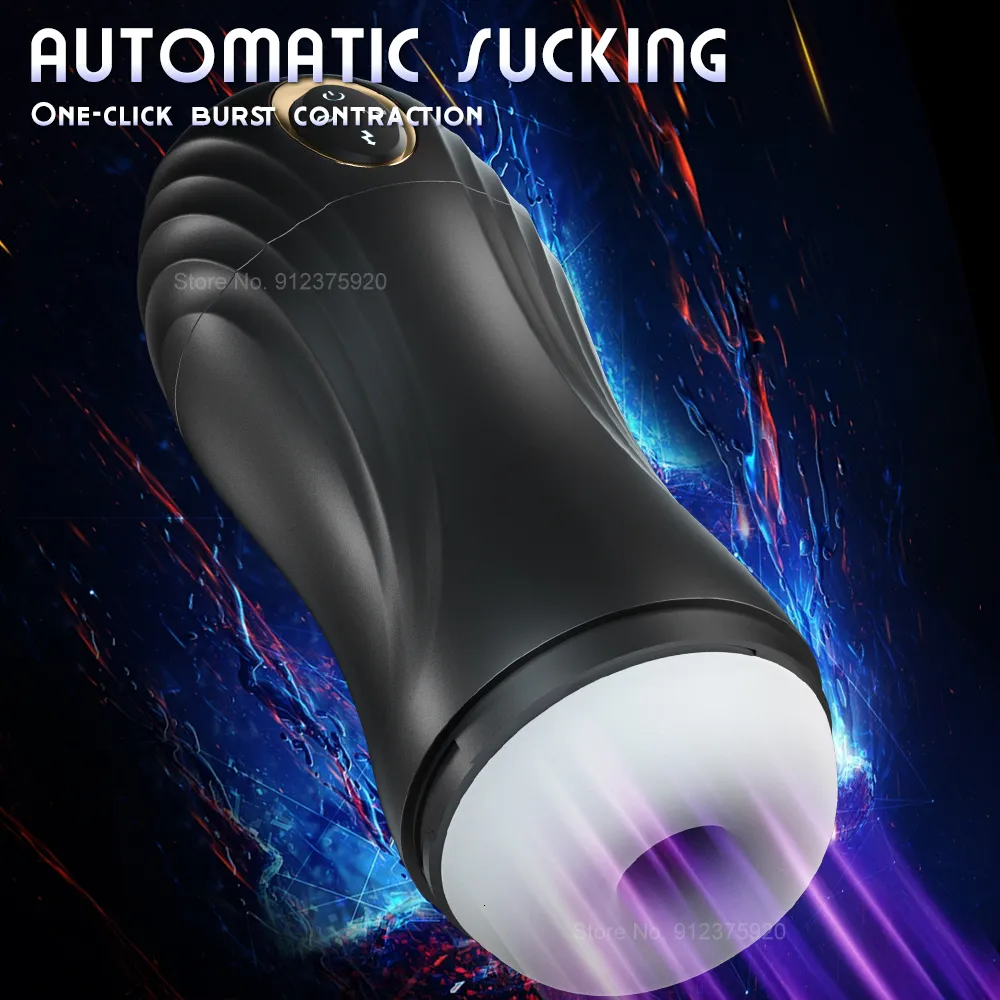 Masturbators Male Toy Automatic Masturbation Cup Used for Deep Throat l Sucking Oral and_voghion.com