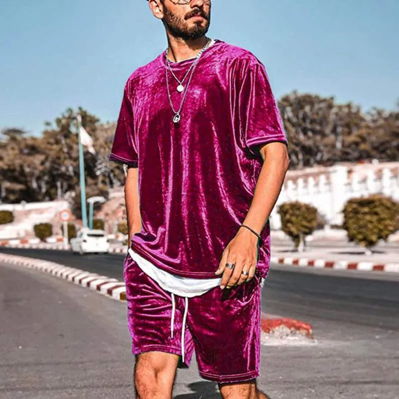 familiar3点セット　送料込み DHgate.com:Mens Velour Tracksuit Set, Solid Color One-Neck