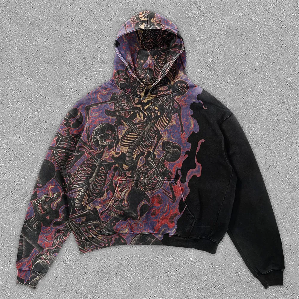 Skull Print Heavy Hoodie Mens Retro Elastic Long Sleeve Loose Jacket For Harajuku Casual Gothic Style Y2K Streetwear From Cong03 Vendor, $31.37 | DHgate.Com Skull Print Heavy Hoodie Mens Retro Elastic Long Sleeve Loose Jacket For Harajuku Casual Gothic Style Y2K Streetwear From Cong03 Vendor, $31.37 | DHgate.Com