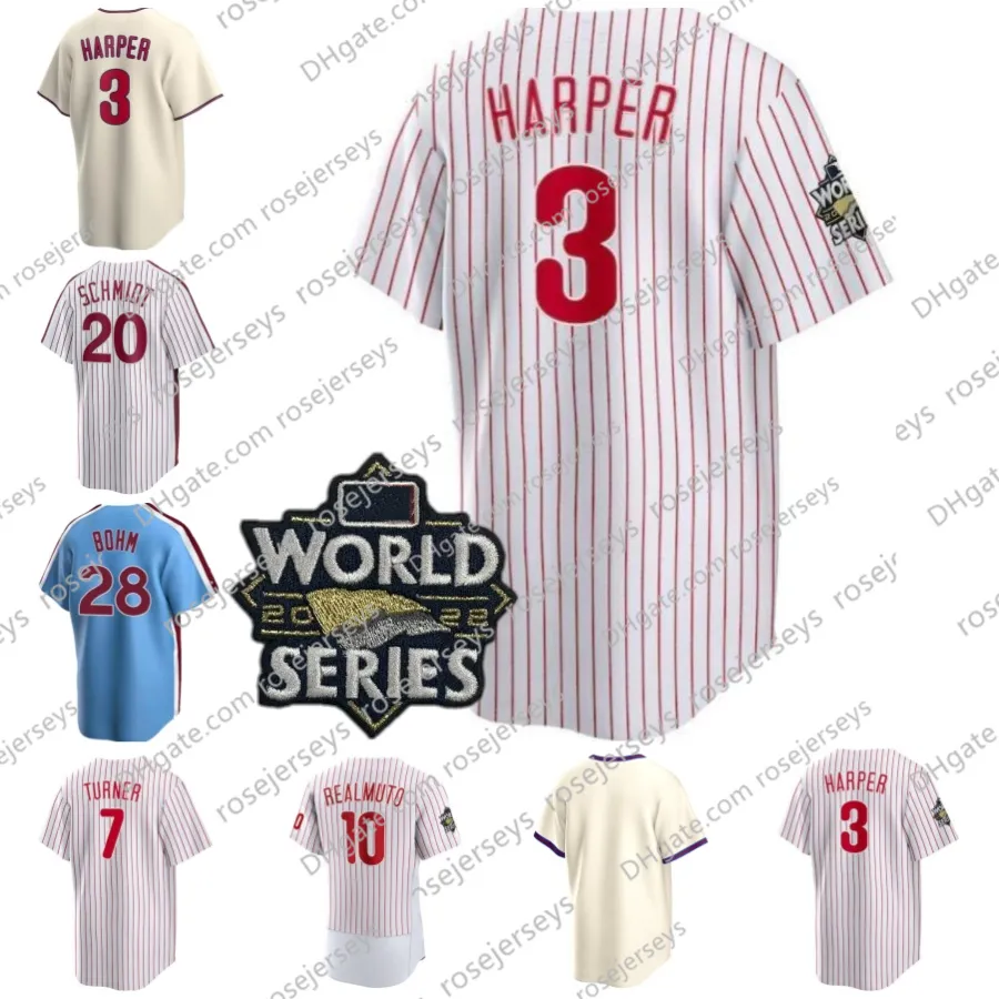 Custom Trea Turner Bryce 3 Harper Jerey Rhys Hoskins... From ...
