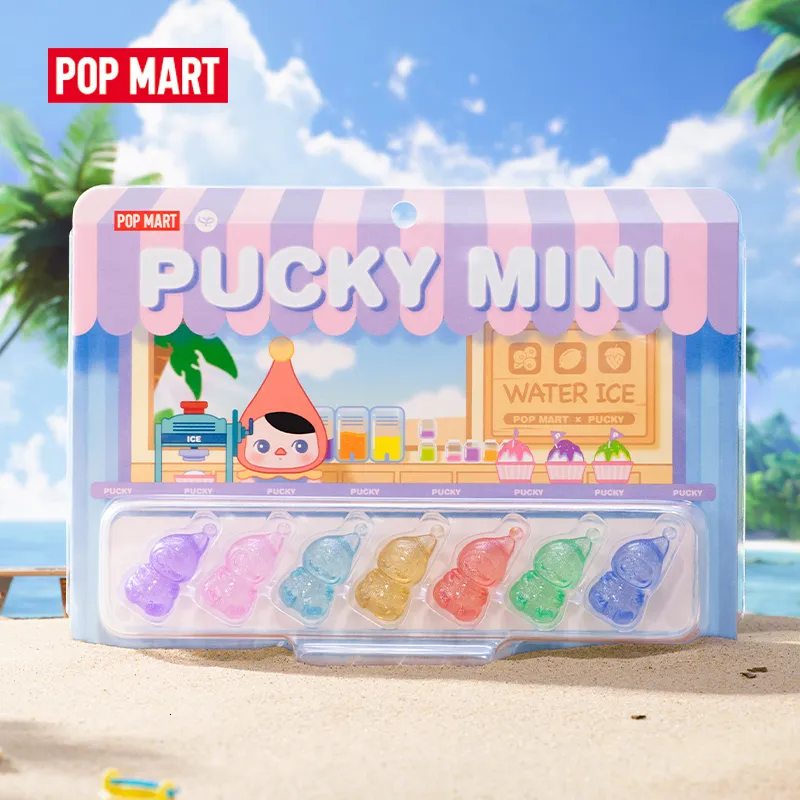 Action-Spielzeugfiguren POP MART POPS PUCKY MINI Wasser-Eis-Figur niedlich 7 in 1 230720