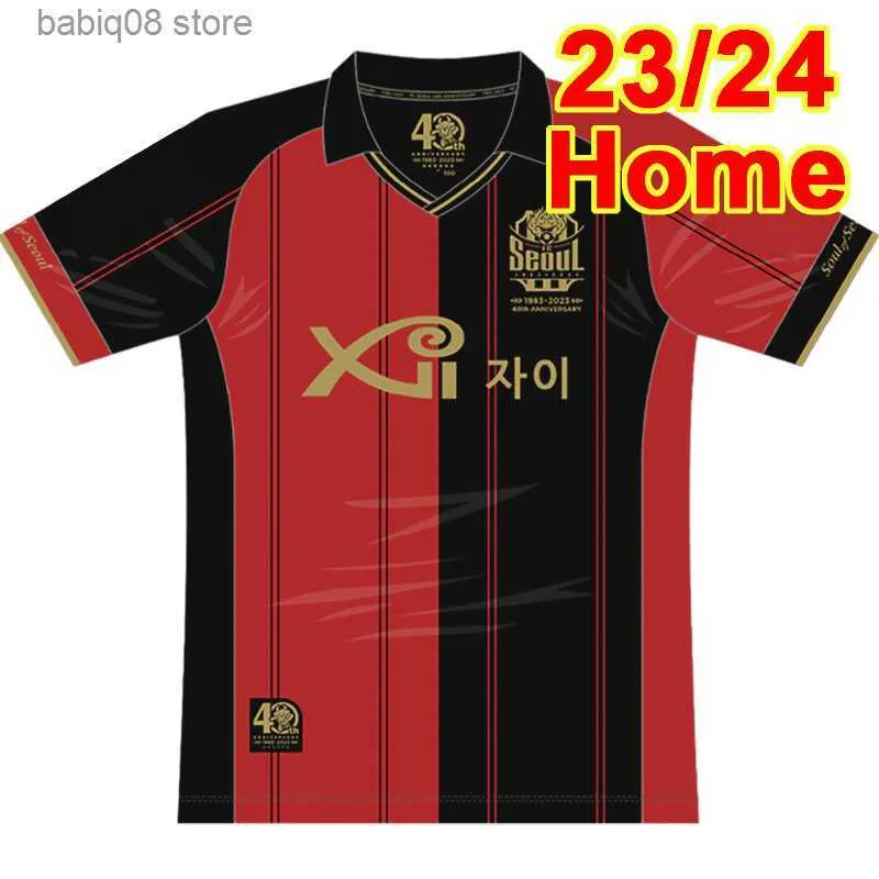 Fans Tops Tees 23 24 FC Seoul Mens Soccer Jerseys Club Na Sang-ho Lim Sang-hyub Hwang Ui-jo Home Away Football Shirt Short Sleeve Adult Uniforms T230720