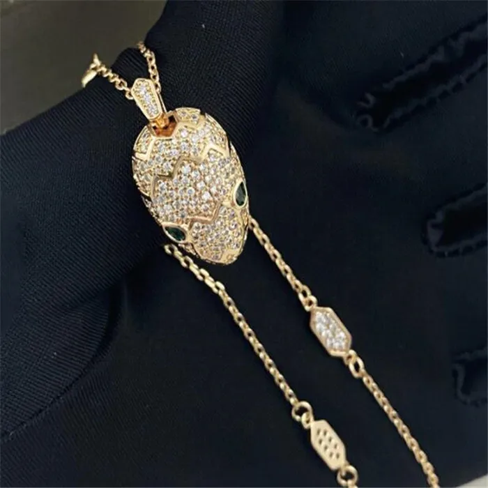 Novo estilo colares de luxo joias de design de titânio aço cabeça de cobra colar com pingente para homens hip hop clavícula correntes