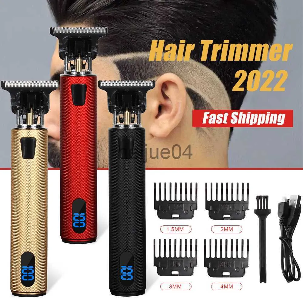 Clippers Trimmers T9 Tagliacapelli elettrico Tagliacapelli per uomo Taglio di capelli Rasoio elettrico ricaricabile Barba Barbiere Taglio di capelli per uomo x0728