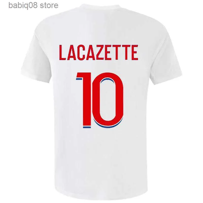 Aouar Dembele Tele Mens Jerseys de entrenamiento rosado Continúa Lacazette Toko Ekambi Cherki Boateng Home Away de la tercera camisa de fútbol Uniformes de manga corta