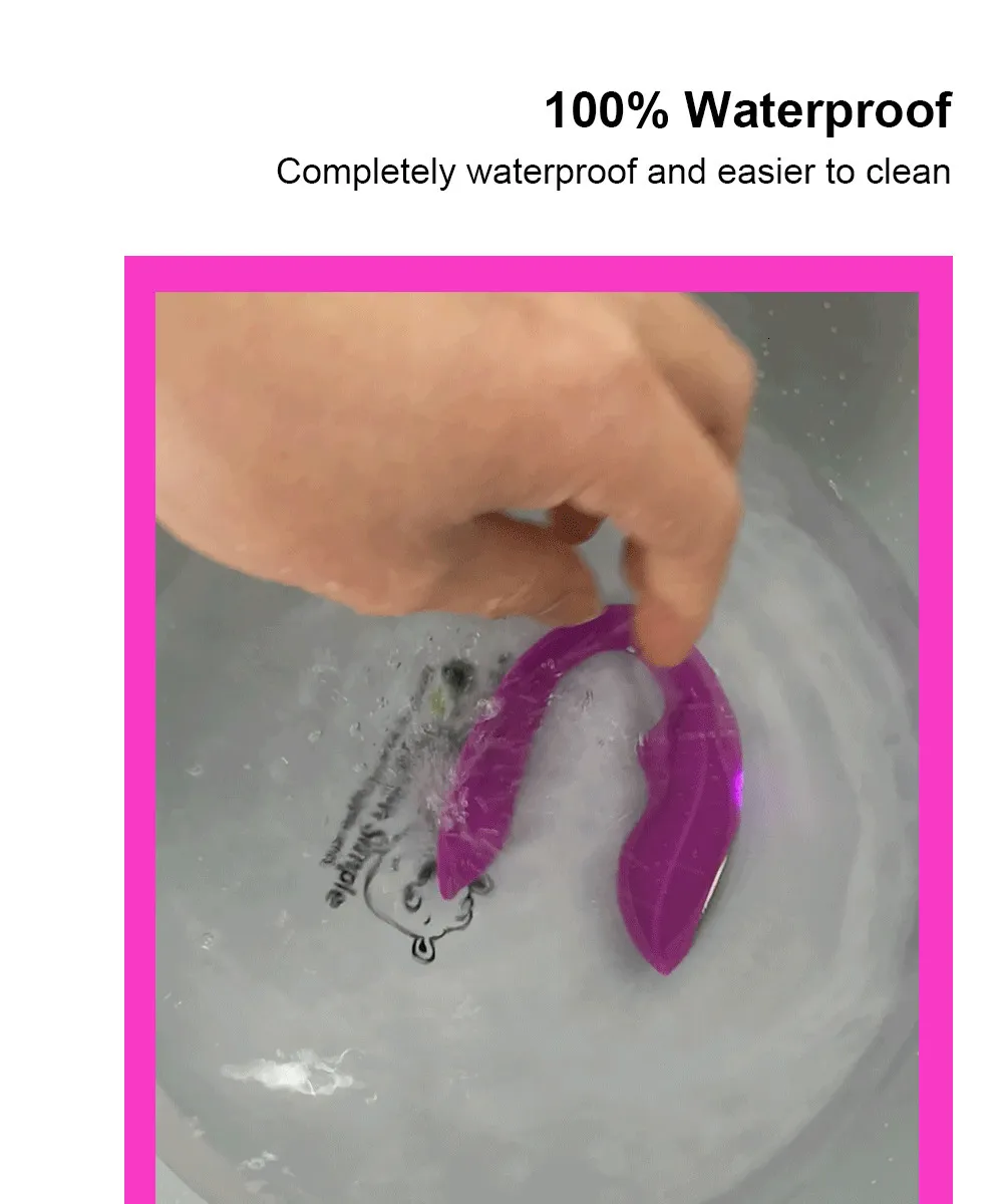 Vibrador sem fios com comando para ponto g e clítoris_voghion.com