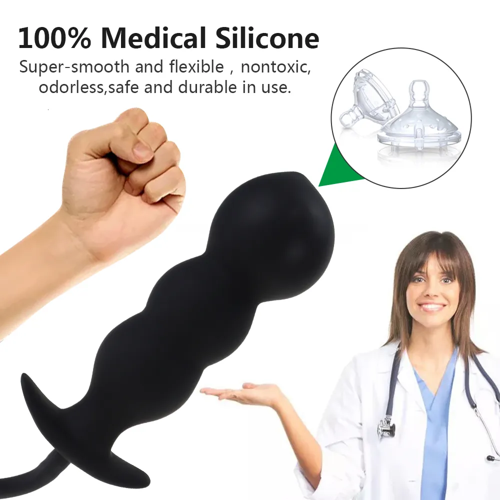 Inflatable Anal Plug Expandable Silicone Anus Toy For Adults_voghion.com