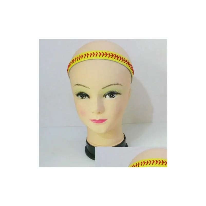 Headbands Softballsunny Softball Headband Grande desconto Drop Delivery Jóias Hairjewelry Dh3Gm