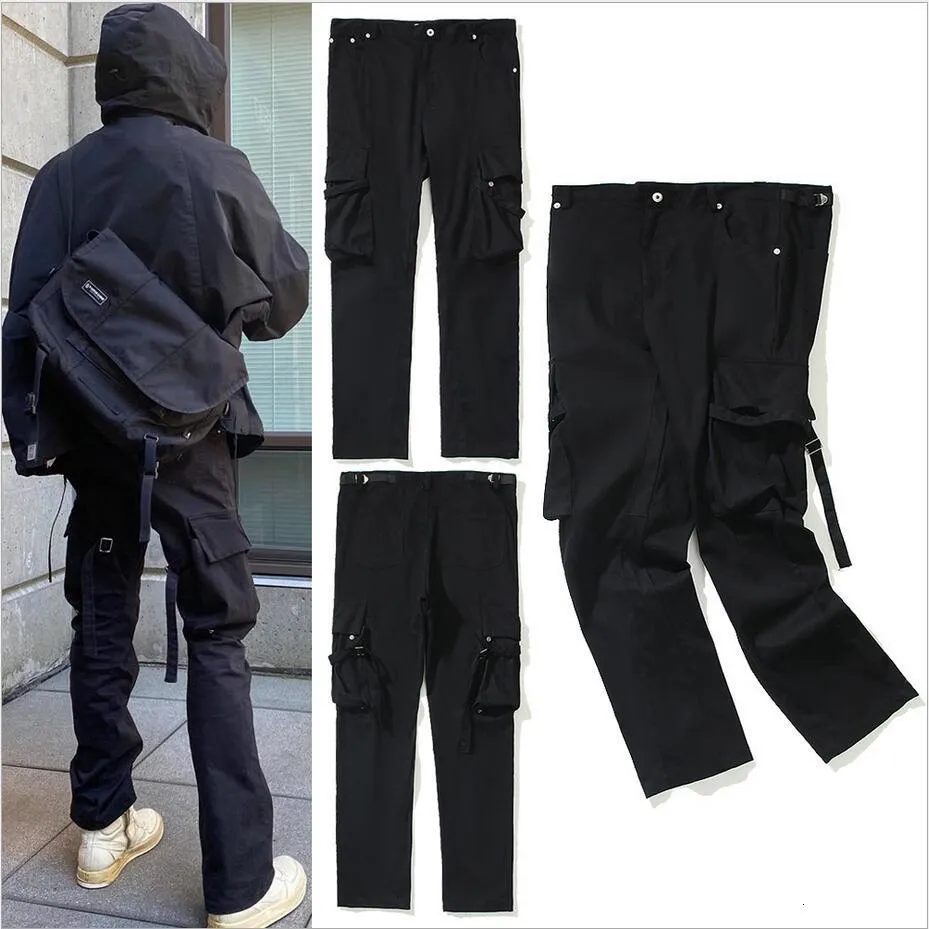 Männer Hosen Reißverschluss VUJADE Cargo PANT Männer Jogger Slim Overalls Schwarz Track VUJA DE Joggers Hosen Kleidung 230720