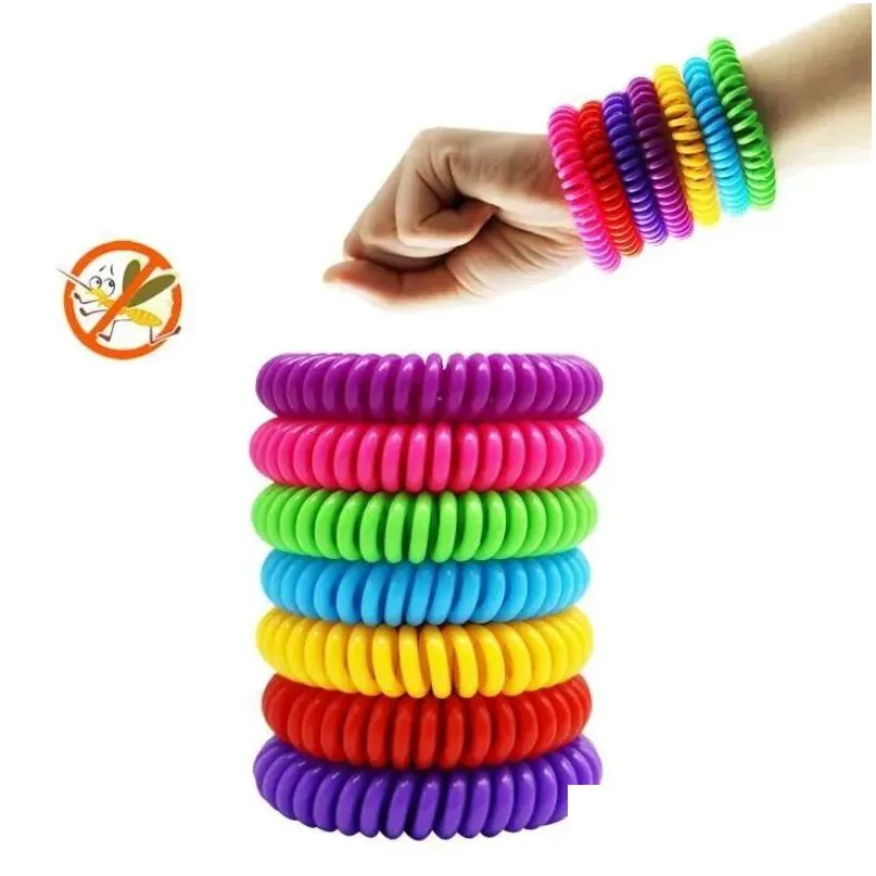 Control de plagas Repelente de mosquitos Pulseras Pulseras Protección contra insectos para niños Adt Outdoor Anti Wrist Band Drop Delivery Home Garden Dhhlf