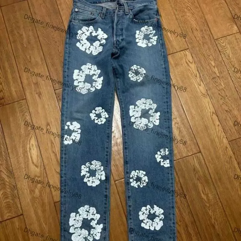 パンツ DENIM TEARS Dollar Printed Denim Pant Denim Tears C.R.E.A.M Printed Jeans | Blue | FARFETCH