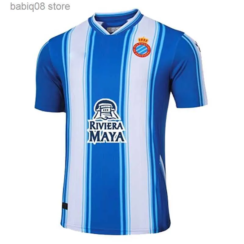 Fans Tops Tees 22 23 RCD Espanyol Maglie da calcio da uomo PEDROSA WU LEI PUADO S. DARDER R.D.T DIMATA Home Away 3a maglia da calcio Uniformi manica corta T230720