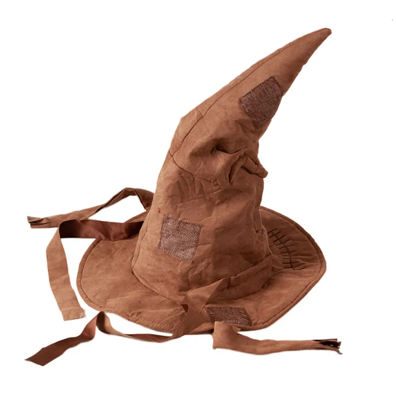 Novel Games Movies Perifery Potters Sorting Hat Leather Witch Wizard Hats Halloween Party Props Dress Up Cosplay Costume Accessories 230721