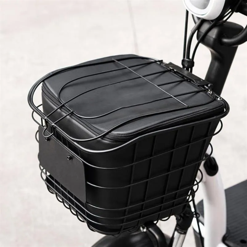 Förvaringspåsar 7 10L Cykel Front Basket Cykelstol Ramstativ Trunk Bag dragkedja Vattentät större kapacitetstillbehör för utomhus2329